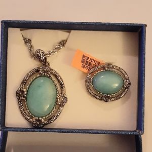 Russian Amazonite Stainless Set